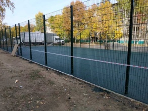 Забор на спортивную площадку 40 метров фото в Горбатове