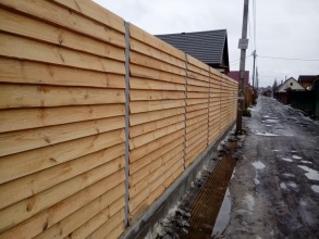 Деревянный забор елочка 150 метров фото в Горбатове